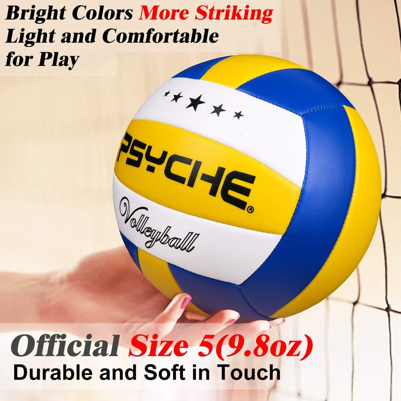 Wisdom Leaves Psyche Volleyball - Soft Indoor Outdoor Volleyball for Park Games Beach Play,Beach VOLL Ball (Official Size 5) - Image 4